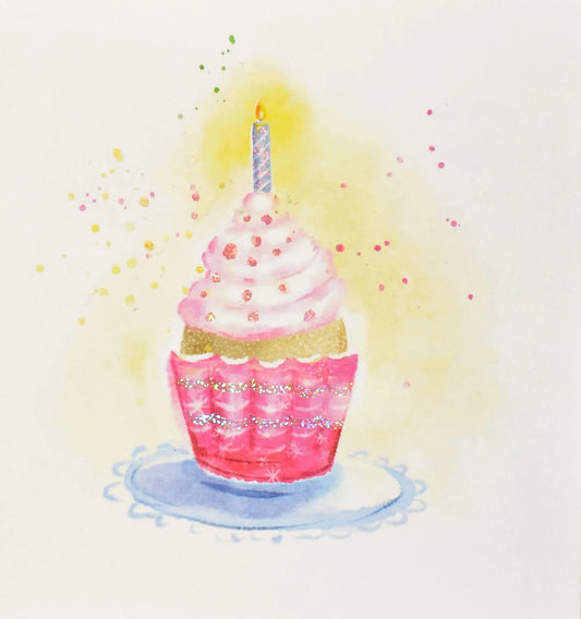 ABC Glückwunschkarte Cupcake 1120001100 15x15cm Idealshop