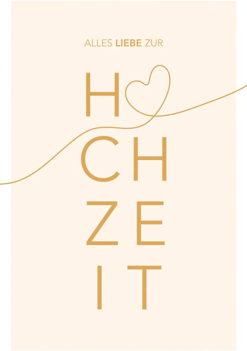 ABC Hochzeitskarte B6 51646 Alles Liebe Hochzeit Idealshop