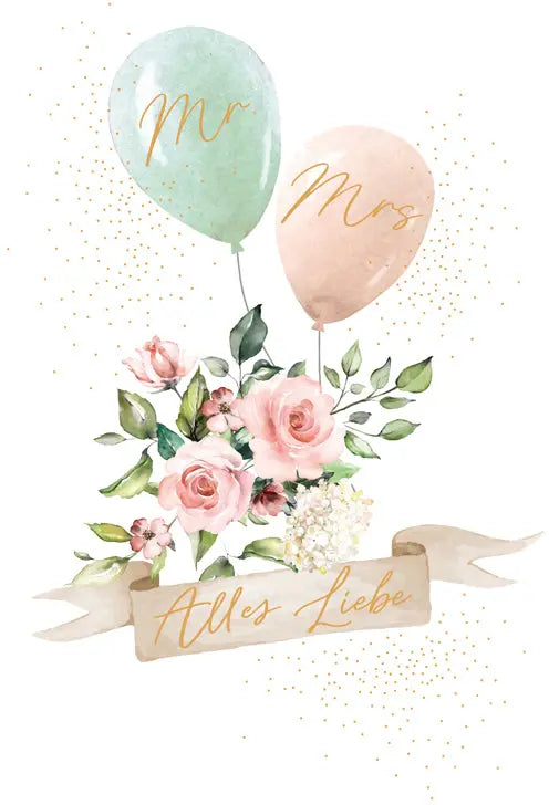 ABC Hochzeitskarte B6 51652 Alles Liebe Mr. Mrs. Idealshop