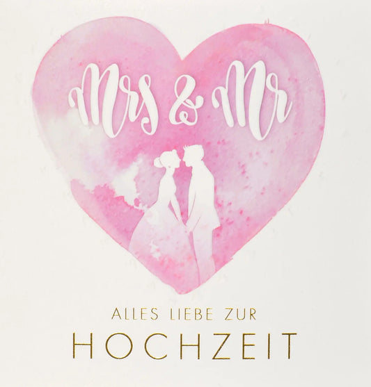 ABC       Hochzeitskarte          Blumen Idealshop