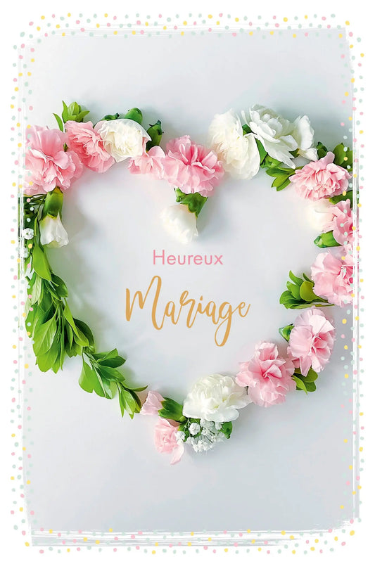 ABC Hochzeitskarte FR B6 53110 Blütenherz Idealshop