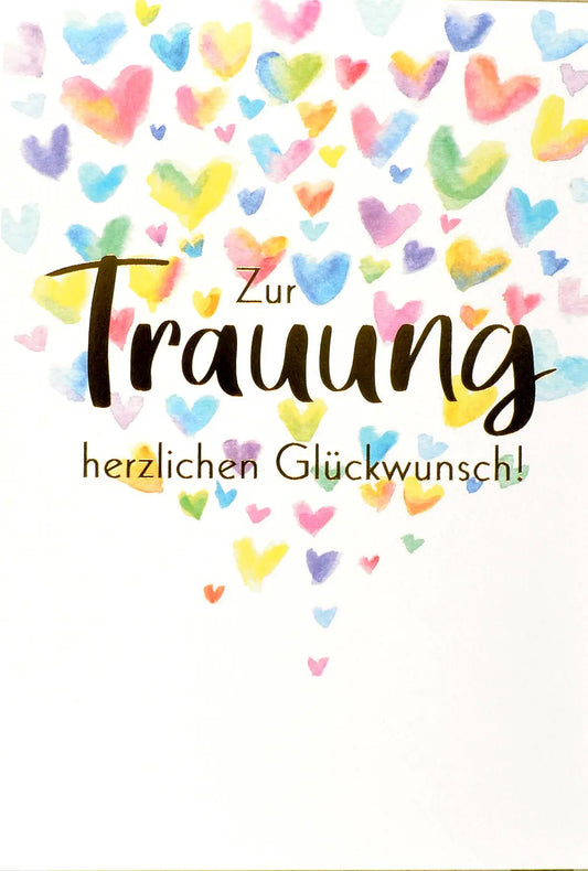 ABC       Hochzeitskarte          Herzen Idealshop