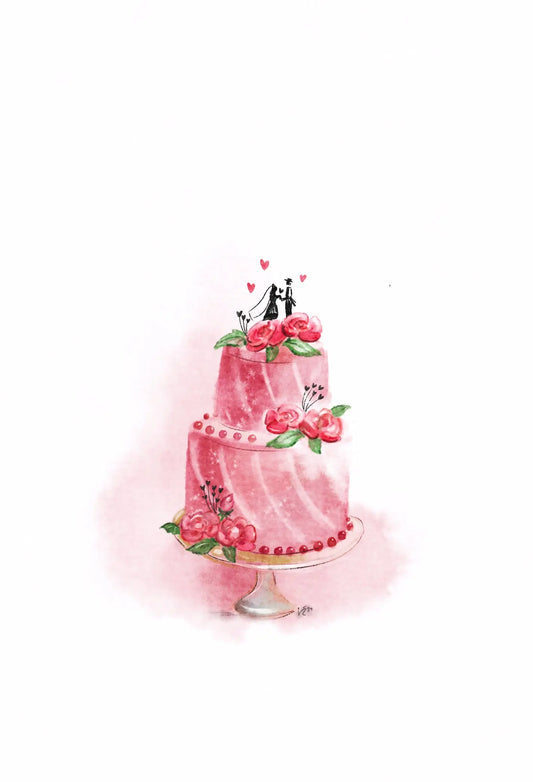 ABC       Hochzeitskarte  Hochzeitstorte Idealshop