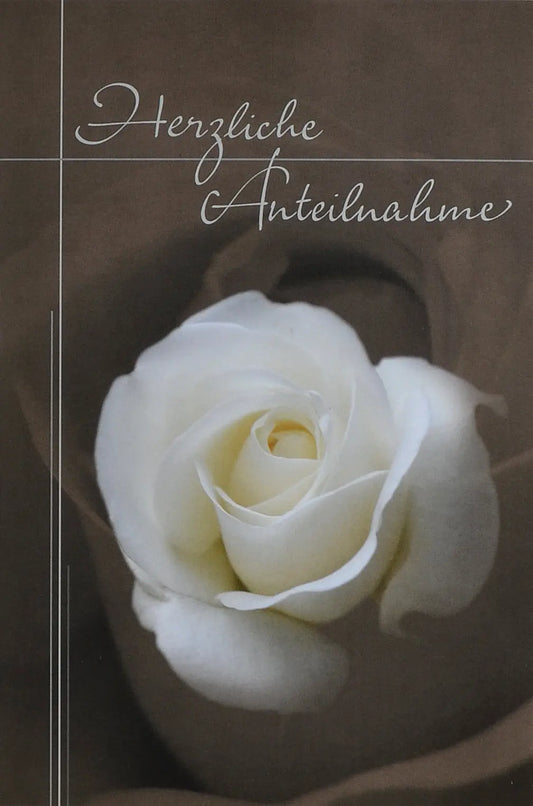 ABC       Trauerkarte               Rose Idealshop