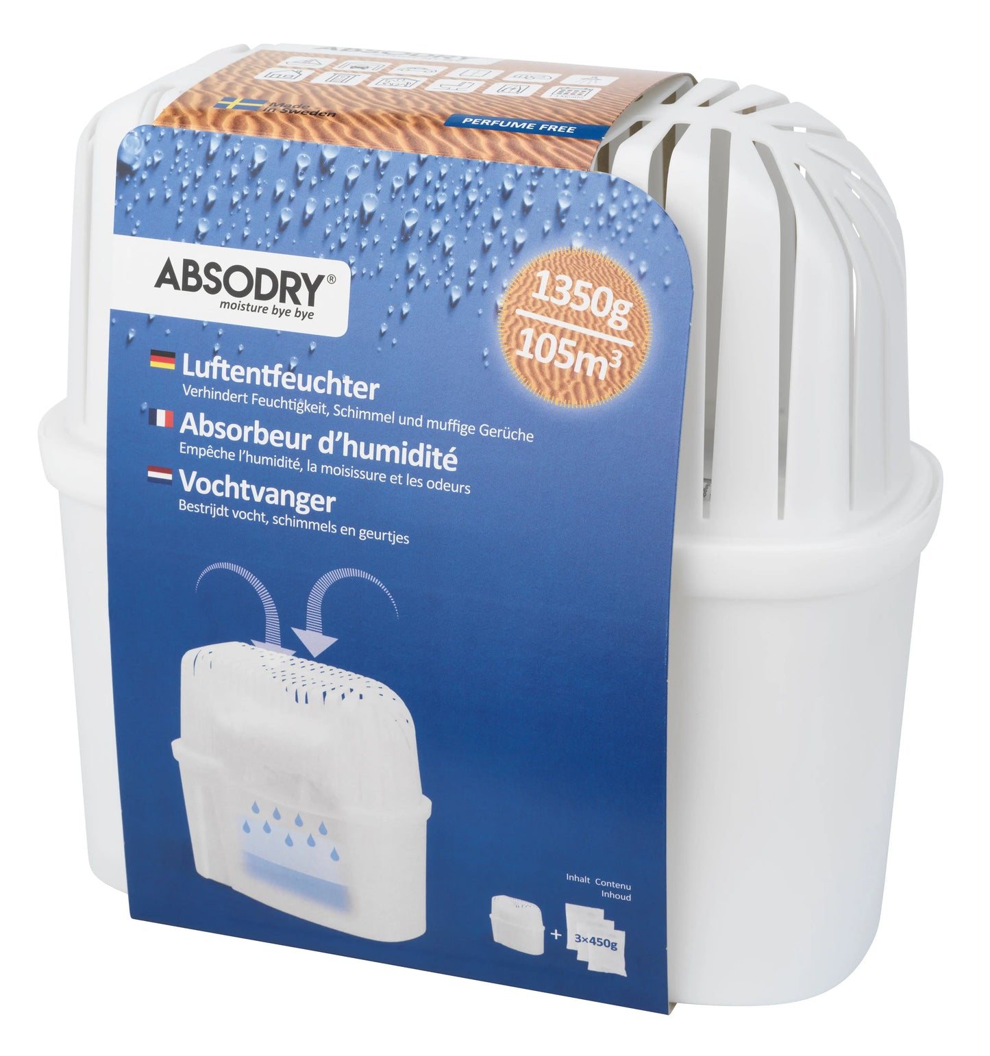 ABSODRY Luftentfeuchter Maxi 1350g 456.530064.00 transparent Idealshop