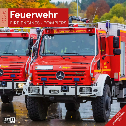 ACKERMANN Bildkalender 2026 4617 Feuerwehr ML 30x30cm Idealshop