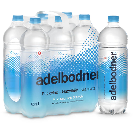 ADELBODNER mit Kohlensäure 100054 100 cl, 6 Stk. Idealshop