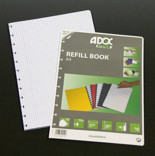 ADOC Ersatzblätter A4 6845.600 kariert 72 Blatt Idealshop