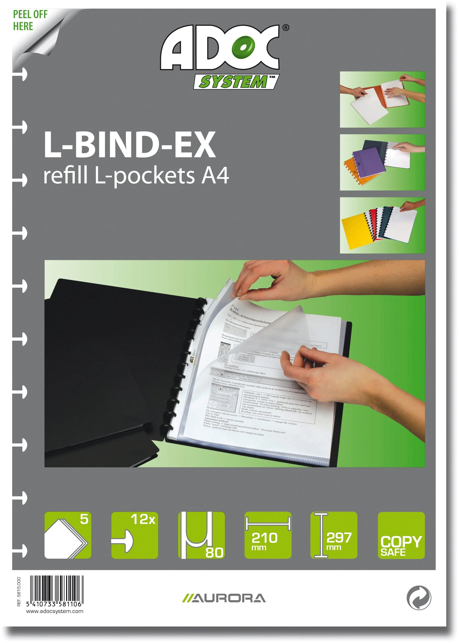 ADOC Ersatztaschen A4 5815.000 5 Stück Idealshop