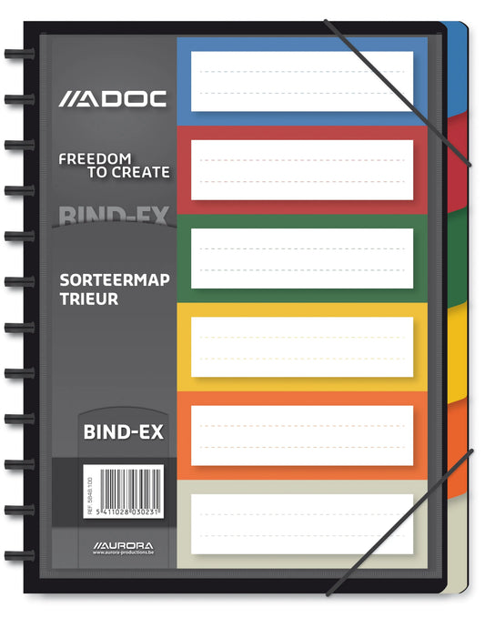 ADOC Fächermappe A4 5848.100 schwarz 6 Fächer Idealshop