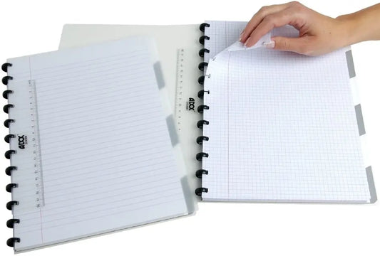 ADOC Notizheft A4 6538.150 kariert transparent Idealshop