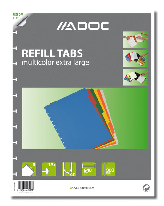 ADOC Register PP A4+ 1899.060 multicolor 6-teilig Idealshop