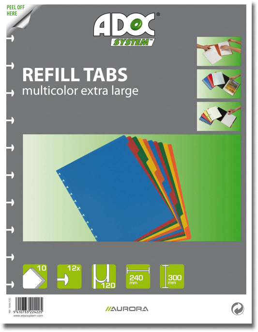 ADOC Register PP A4+ 1899.100 multicolor 10-teilig Idealshop