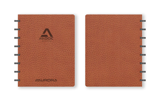 ADOC Ringbuch BUSINESS A5 3055.301 braun, kariert 144 Seiten Idealshop