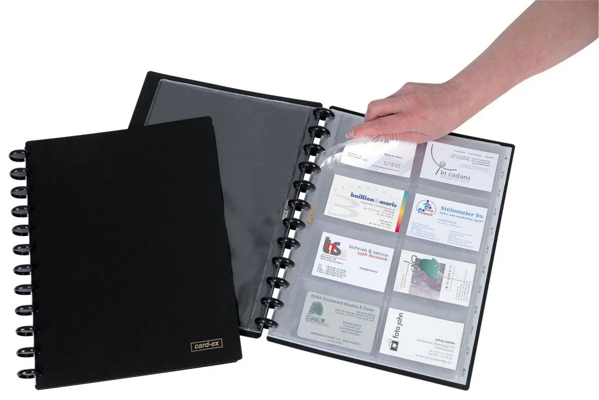 ADOC Sichtbuch Card-Ex A4 9287.012 schwarz, 800my 12 Taschen Idealshop