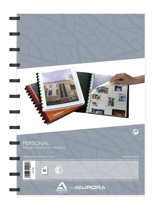 ADOC Sichtbuch Personal A4 5242.905 weiss mit Fenster 40 Taschen Idealshop