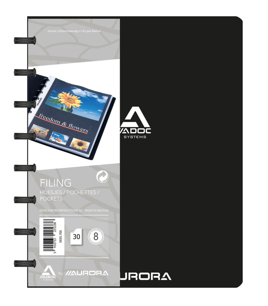 ADOC Sichtbuch Standard A5 5835.700 schwarz 30 Taschen Idealshop