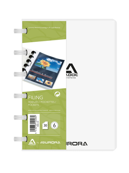 ADOC Sichtbuch Standard A6 5836.110 transparent 30 Taschen Idealshop