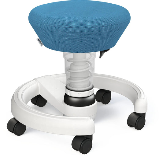 AERIS Kindersitzhocker Swoppster 120WHWHHQ04 blau/weiss, mit Rollen Idealshop