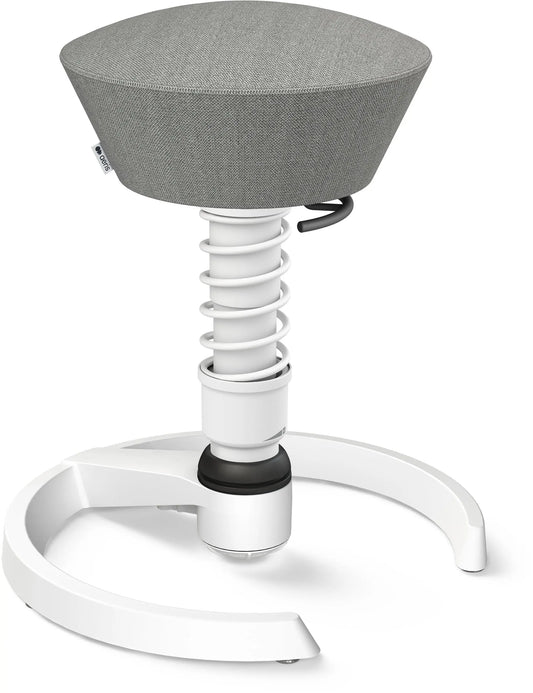 AERIS Sitzhocker Swopper 101STWHWHCP2 grau/weiss, mit Gleiter Idealshop