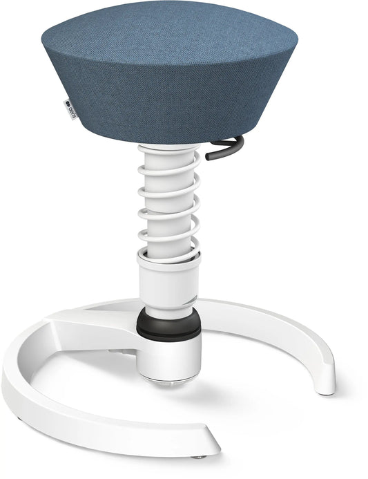 AERIS Sitzhocker Swopper 101STWHWHCP2 weiss/blau, mit Gleiter Idealshop