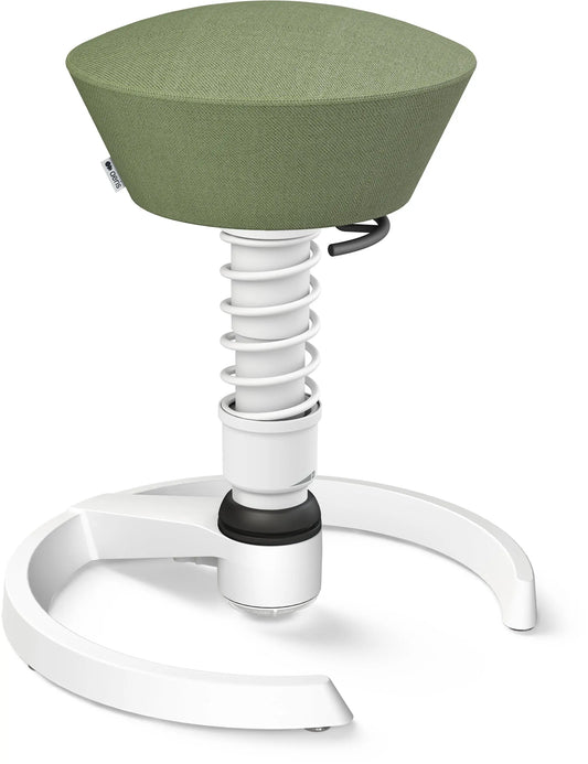 AERIS Sitzhocker Swopper 101STWHWHCP3 grün/weiss, mit Gleiter Idealshop