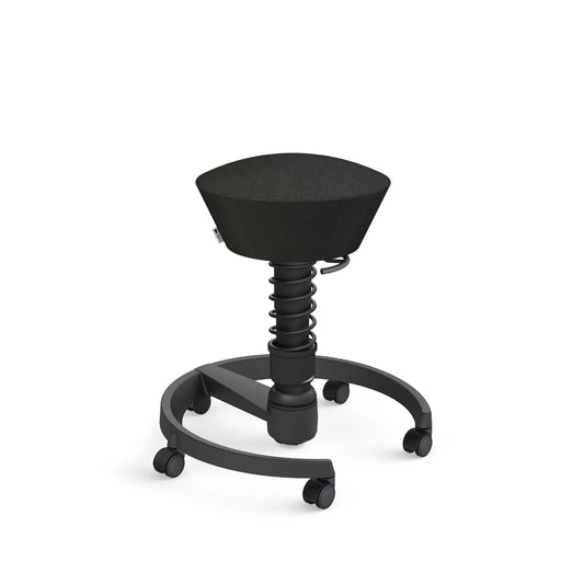 AERIS Sitzhocker Swopper 102HBSTBKBKC schwarz/schwarz, mit Rollen Idealshop