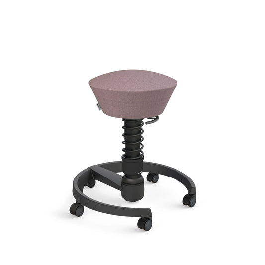 AERIS Sitzhocker Swopper 102HBSTBKBKC schwarz/violett, mit Rollen Idealshop