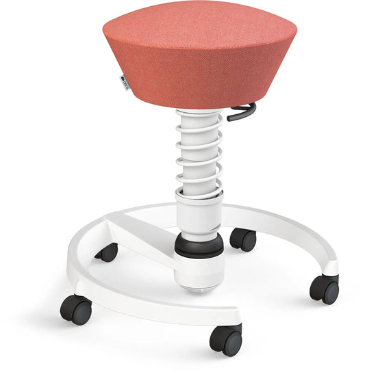 AERIS Sitzhocker Swopper 102HBSTWHWHC rosa/weiss, mit Rollen Idealshop
