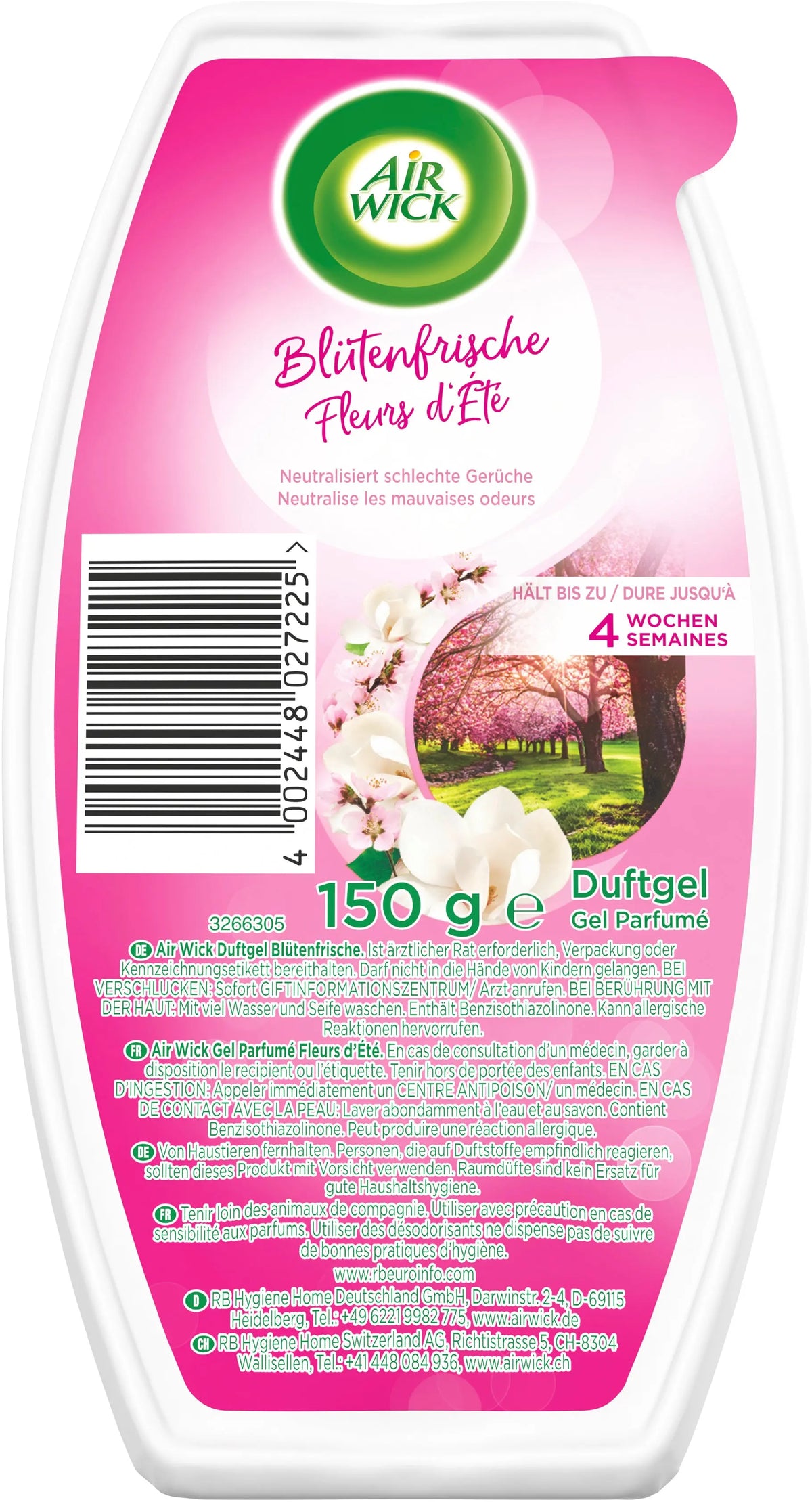 AIR WICK Duftgel 150g 3234058 Blütenfrische Idealshop