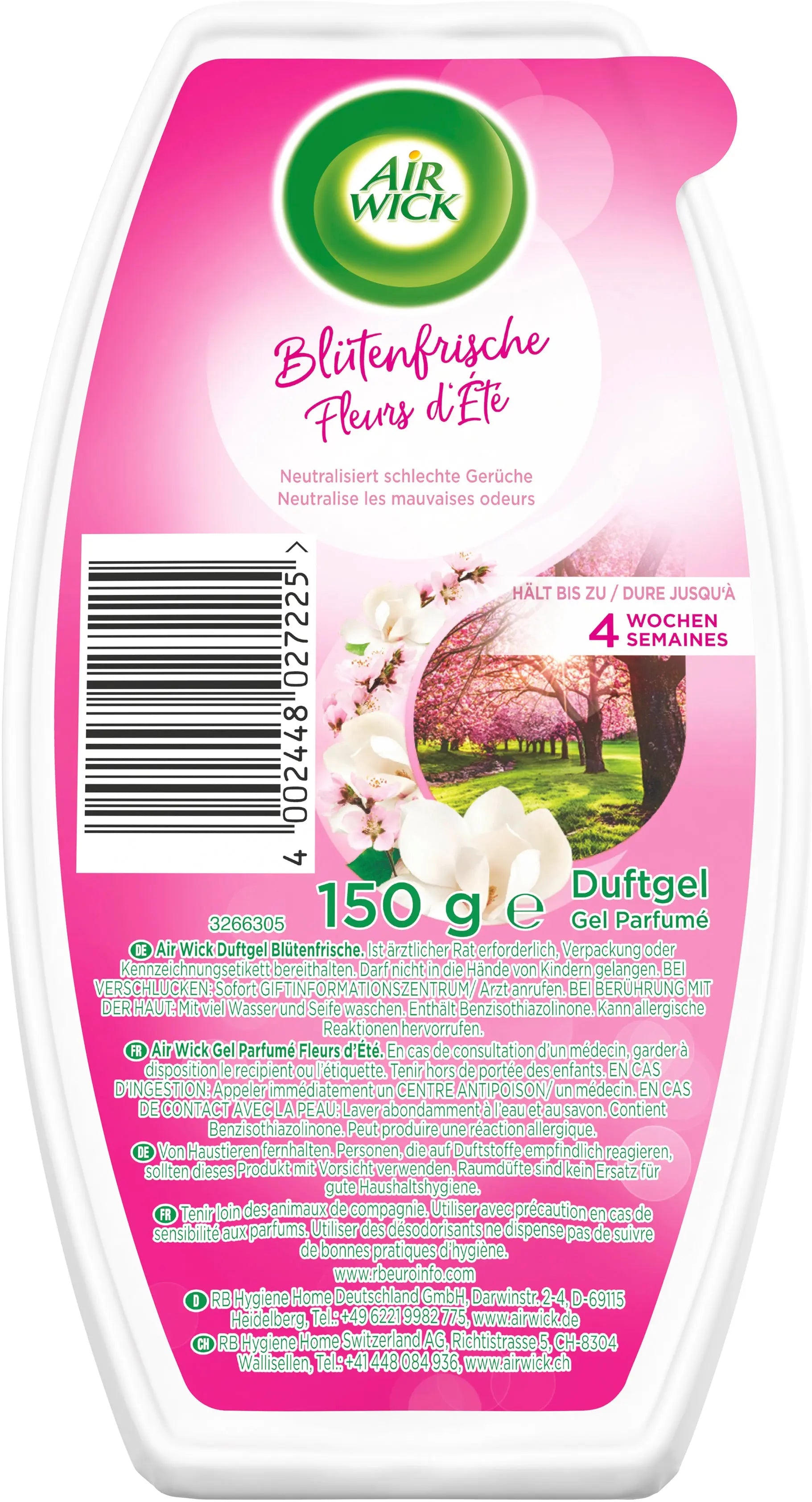 AIR WICK Duftgel 150g 3234058 Blütenfrische Idealshop