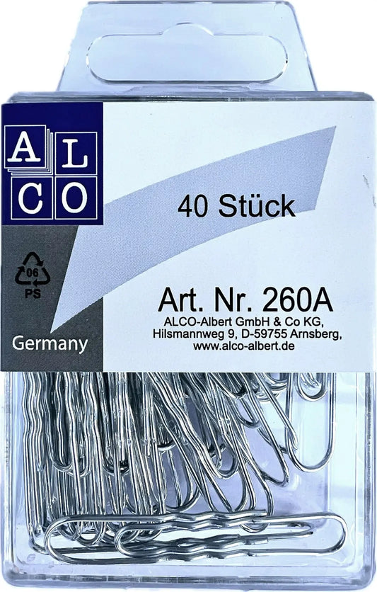 ALCO Büroklammern 50mm 260A verzinkt, gewellt 40 Stück Idealshop
