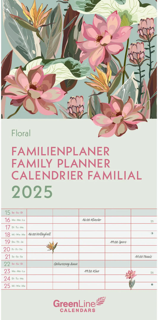 ALPHA EDI Familienplaner Floral     2025 Idealshop