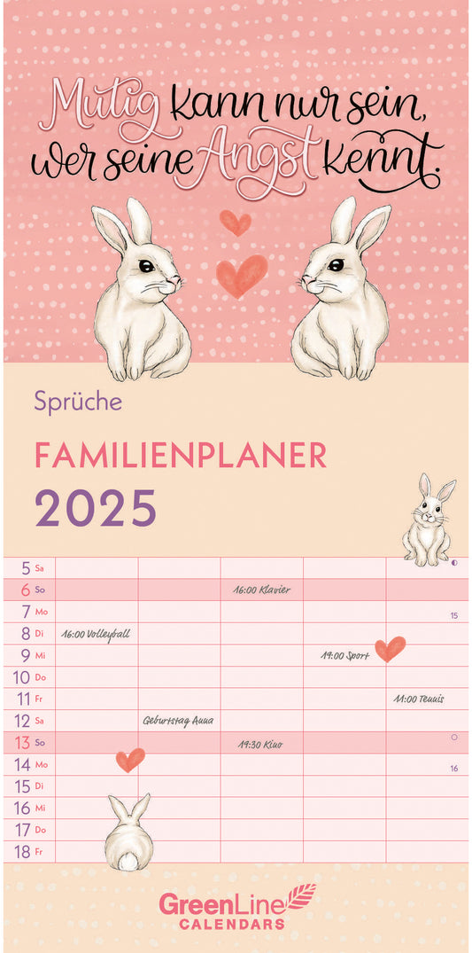 ALPHA EDI Familienplaner Sprüche    2025