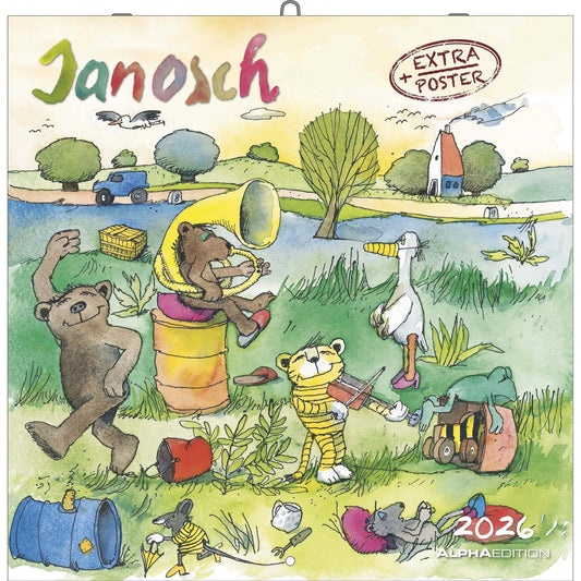 ALPHA EDITION Bildkalender 2026 160580 Janosch ML 30x30cm Idealshop