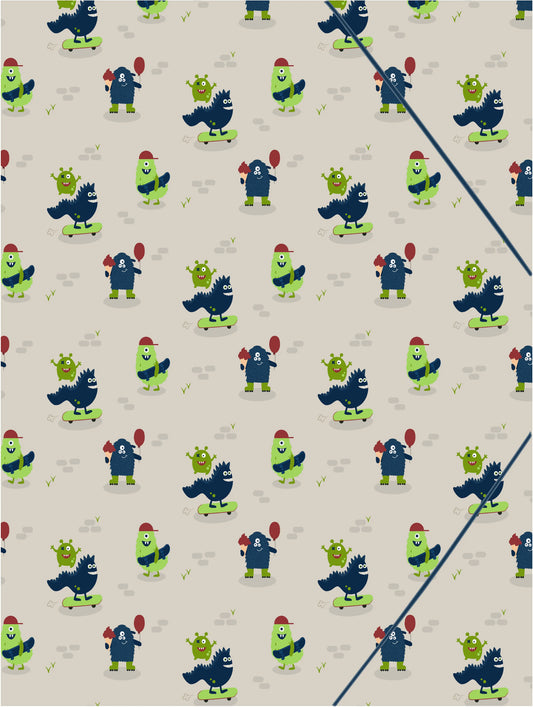 ANCOR Gummibandmappe A4 116410 B'LOG PLAY ME, Monsters Idealshop