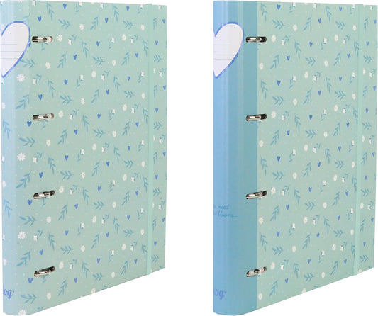 ANCOR Ringbuch A4 117752 B'LOG SWEET BLUE, liniert Idealshop