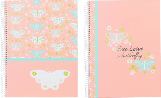 ANCOR Spiralbuch Hardcover A4 118094 B'LOG BUTTERFLIES,liniert 80B. Idealshop