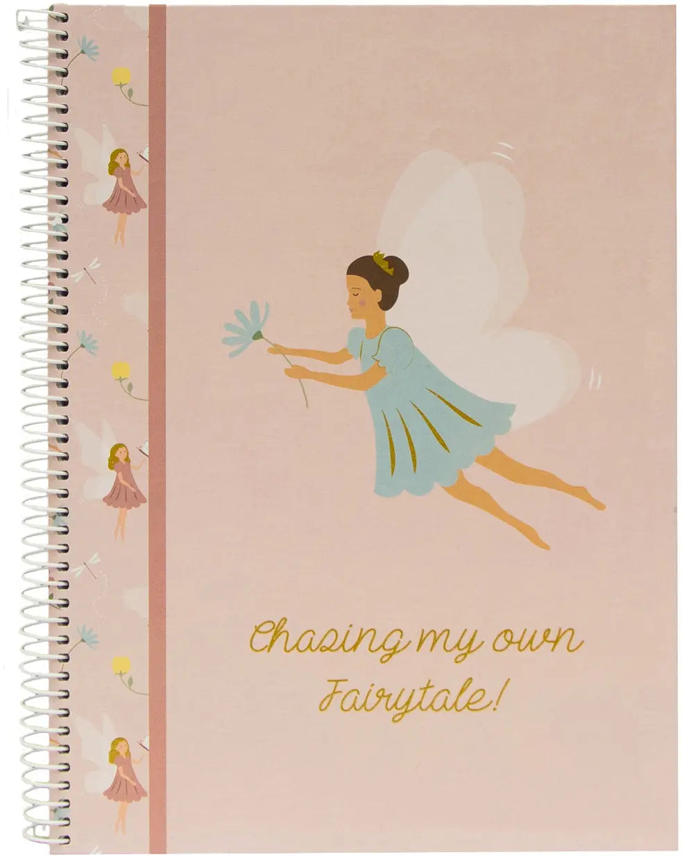 ANCOR Spiralbuch Hardcover A4 128734 Fairies Rose, liniert 80 Blatt Idealshop