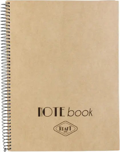 ANCOR Spiralbuch Hardcover A5 114812 Kraft, liniert 80 Blatt Idealshop
