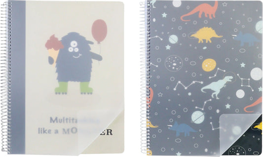 ANCOR Spiralbuch PP Cover A5 116496 B'LOG PLAY ME,90g,liniert 80B. Idealshop
