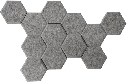 APOLLO Akustik-Waben 17x15cm VAWB15/5 grau 12 Stück Idealshop