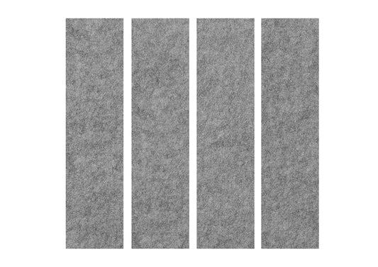 APOLLO Akustik-Wandpaneelen 100x25cm VAWP100/5 grau 4 Stück Idealshop