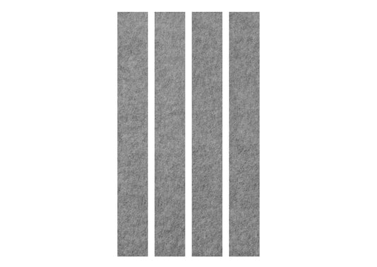 APOLLO Akustik-Wandpaneelen 200x25cm VAWP200/5 grau 4 Stück Idealshop