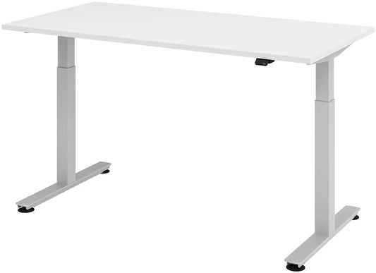 APOLLO Bürotisch ONE 160x80cm VXMST16/W/S weiss/silber, elektrisch Idealshop
