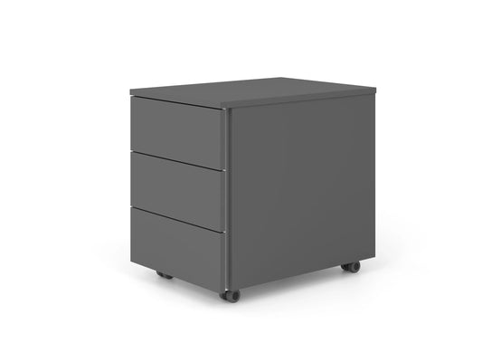 APOLLO Rollcontainer VLC30/G/G/GL graphit, 3 Schubladen Idealshop