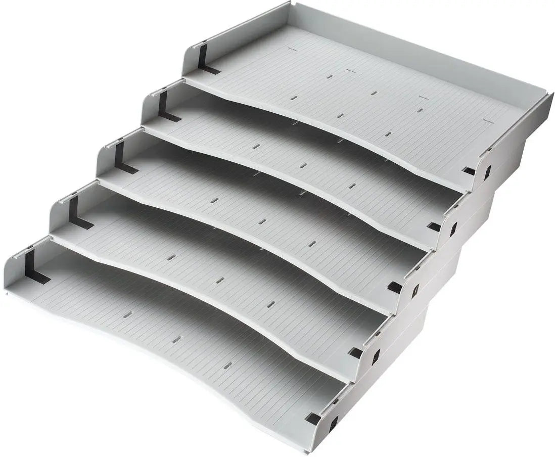 APOLLO Schrägablagen-Set VACSA grau, für Rollcontainer 5 Stk. Idealshop
