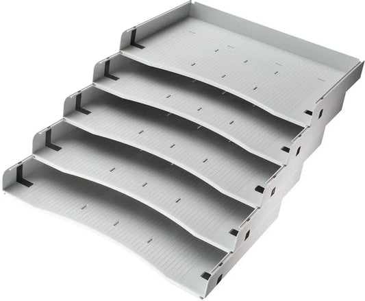 APOLLO Schrägablagen-Set VACSA grau, für Rollcontainer 5 Stk. Idealshop