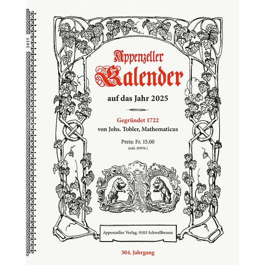 APPENZELL Kalender                  2025 Idealshop