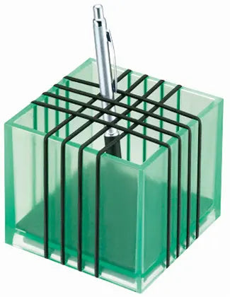 ARLAC Stifteköcher Confon 222.38 grün-transp. 10x10x9cm Idealshop